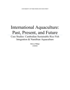 International Aquaculture:  Past, Present, and Future Case Studies: Cambodian Sustainable Rice Fish