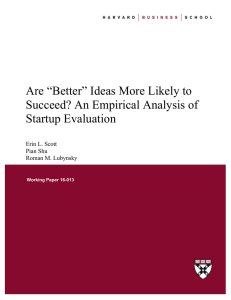 Are “Better” Ideas More Likely to Succeed? An Empirical Analysis of
