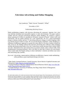 Television Advertising and Online Shopping