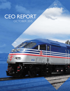 CEO REPORT OCTOBER 2015