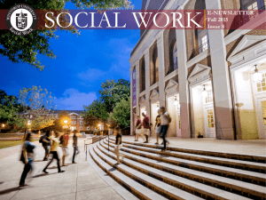 SOCIAL WORK E-NEWSLETTER Fall 2015 Issue 8