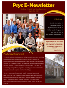 Psyc E-Newsletter this issue  