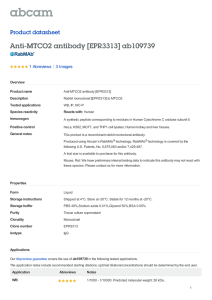Anti-MTCO2 antibody [EPR3313] ab109739 Product datasheet 1 Abreviews 3 Images
