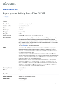 Asparaginase Activity Assay Kit ab107922 Product datasheet 4 Images Overview