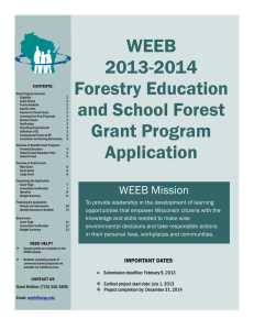 WEEB 2013-2014 Forestry Education and School Forest