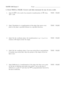 MATH 136 Exam 3 Name: 1.