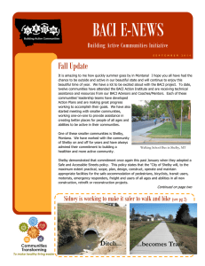 BACI E-NEWS Fall Update Building Active Communities Initiative