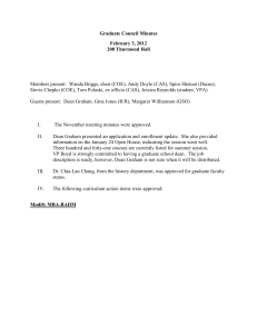 Graduate Council Minutes February 3, 2012 208 Thurmond Hall