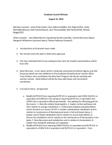 Graduate Council Minutes August 31, 2010