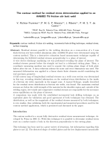 The contour method for residual stress determination applied to an