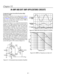 Chapter VI IN-AMP AND DIFF AMP APPLICATIONS CIRCUITS