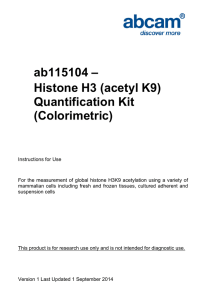 ab115104 – Histone H3 (acetyl K9) Quantification Kit (Colorimetric)