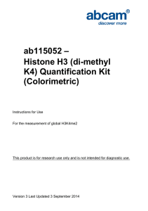 ab115052 – Histone H3 (di-methyl K4) Quantification Kit (Colorimetric)