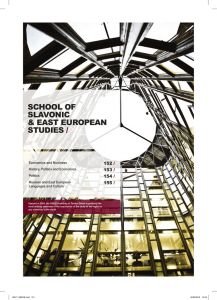 School of Slavonic &amp; EaSt EuropEan StudiES