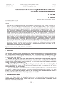 The Economic Growth of Albania during the First Postcomunsit Decade: