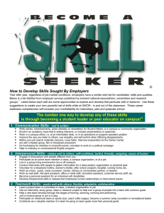 How to Develop Skills Sought By Employers ©