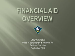 UNC Wilmington Office of Scholarships &amp; Financial Aid Seahawk Saturday September 2015