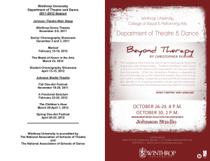 Winthrop University Department of Theatre and Dance 2011-2012 Season