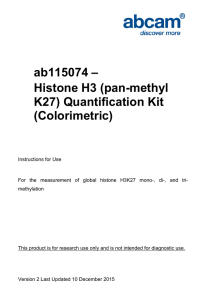 ab115074 – Histone H3 (pan-methyl K27) Quantification Kit (Colorimetric)