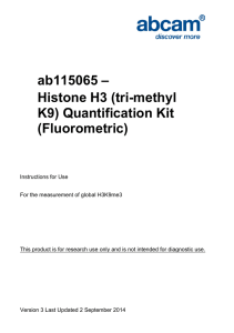 ab115065 – Histone H3 (tri-methyl K9) Quantification Kit (Fluorometric)