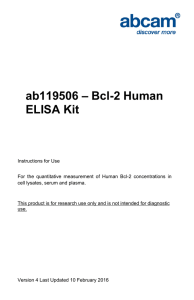 ab119506 – Bcl-2 Human ELISA Kit