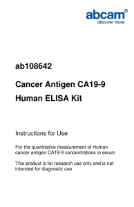 ab108642 Cancer Antigen CA19-9 Human ELISA Kit