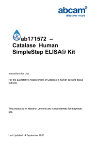 ab171572  – Catalase  Human SimpleStep ELISA® Kit