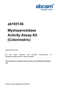 ab105136 Myeloperoxidase Activity Assay Kit (Colorimetric)