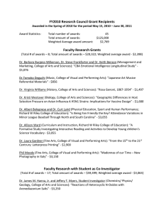 FY2010 Research Council Grant Recipients