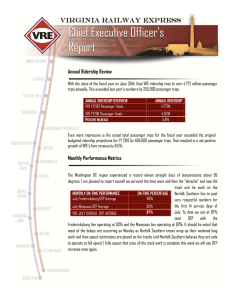   Annual Ridership Review