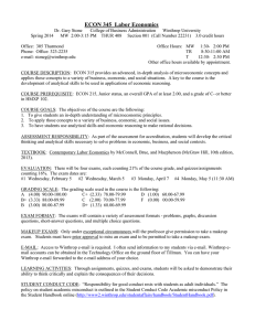 ECON 345  Labor Economics