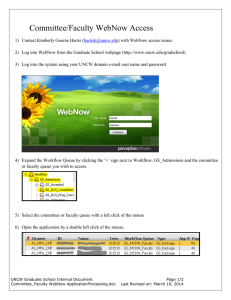 Committee/Faculty WebNow Access
