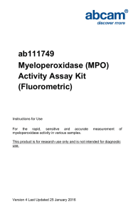 ab111749 Myeloperoxidase (MPO) Activity Assay Kit (Fluorometric)