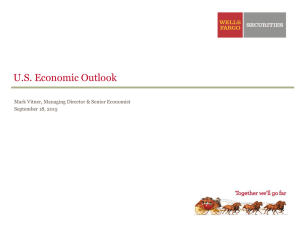 U.S. Economic Outlook Mark Vitner, Managing Director &amp; Senior Economist
