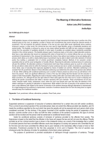 The Meaning of Alternative Sentences Academic Journal of Interdisciplinary Studies