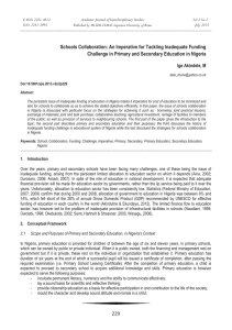 E-ISSN 2281-4612 Academic Journal of Interdisciplinary Studies Vol 2 No 2 ISSN 2281-3993