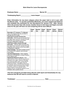 Work Sheet for Leave Discrepancies