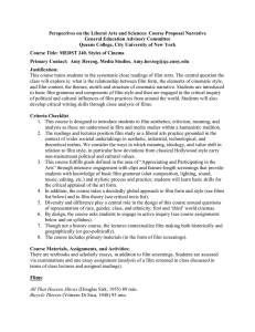 Perspectives on the Liberal Arts and Sciences: Course Proposal Narrative