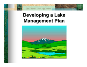 Developing a Lake Management Plan