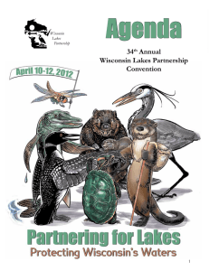Agenda 34 Annual Wisconsin Lakes Partnership