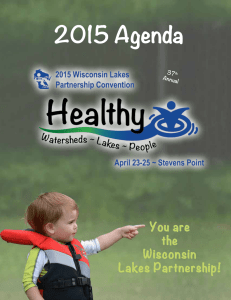2015 Agenda You are the Wisconsin