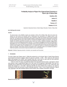 CajanusCajan Riyom Lga of Plateau State Academic Journal of Interdisciplinary Studies