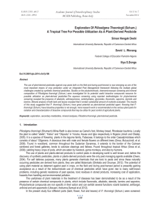 Piliostigma Thonningii Academic Journal of Interdisciplinary Studies MCSER Publishing, Rome-Italy