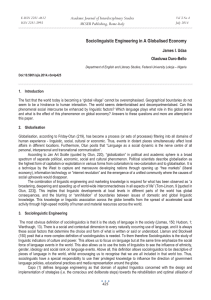 Sociolinguistic Engineering in A Globalised Economy Academic Journal of Interdisciplinary Studies