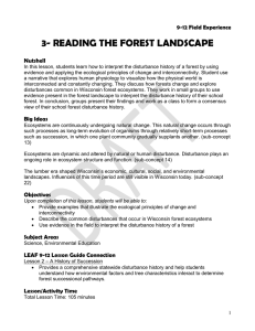 3- READING THE FOREST LANDSCAPE  9-12 Field Experience Nutshell