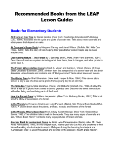 Recommended Books from the LEAF Lesson Guides Books for Elementary Students
