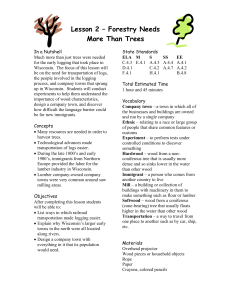 Lesson 2 – Forestry Needs More Than Trees