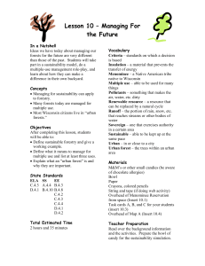 Lesson 10 – Managing For the Future