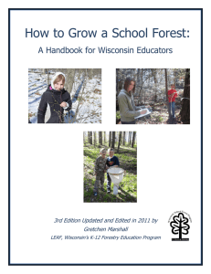 How to Grow a School Forest:  A Handbook for Wisconsin Educators