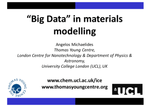 “Big	Data”	in	materials modelling